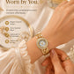 Golden Luxe Bracelet Watch for Women