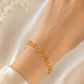 Golden Tulip Bracelet | Luxury Floral Gold Bracelet