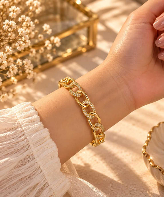 Radiant Crystal Link Bracelet