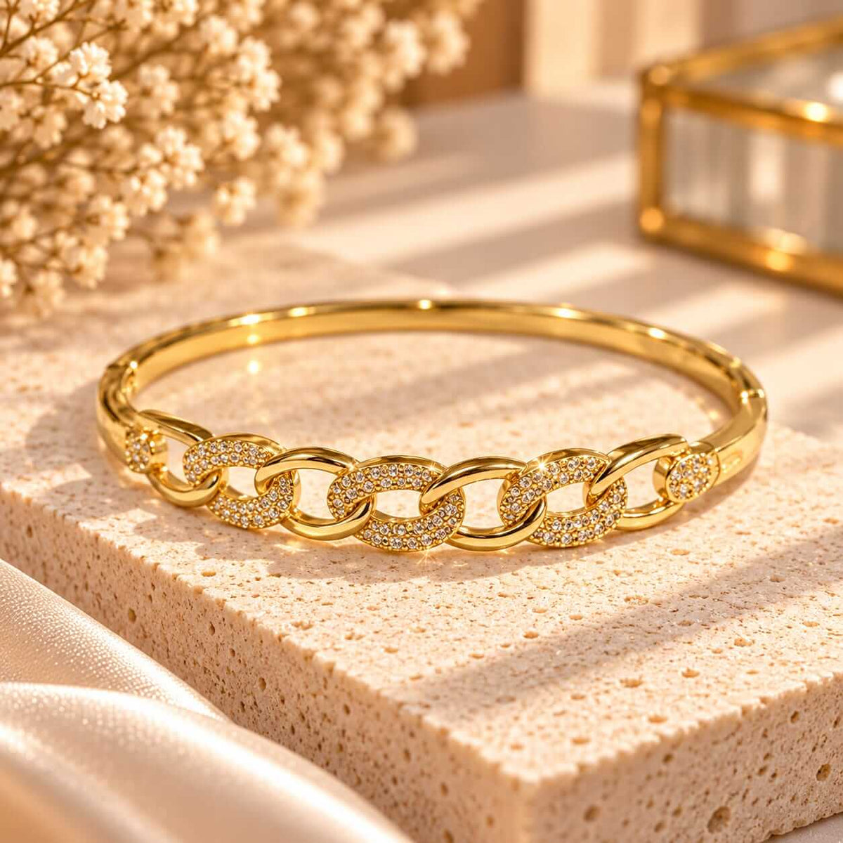 Radiant Crystal Link Bracelet