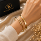 Luxury Bracelet Combo – Nail & Crystal Screw Bracelet (2 Pcs Set)
