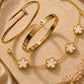 3 Bracelet Stack Combo – Clover, Screw & Nail Bracelet Set
