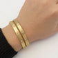 Gold Plated Waterproof Screw Motif Bracelet Combo – Pack of 2