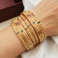Combo Set of 6 Traditional Gold Plated Bangles