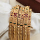 Combo Set of 6 Traditional Gold Plated Bangles