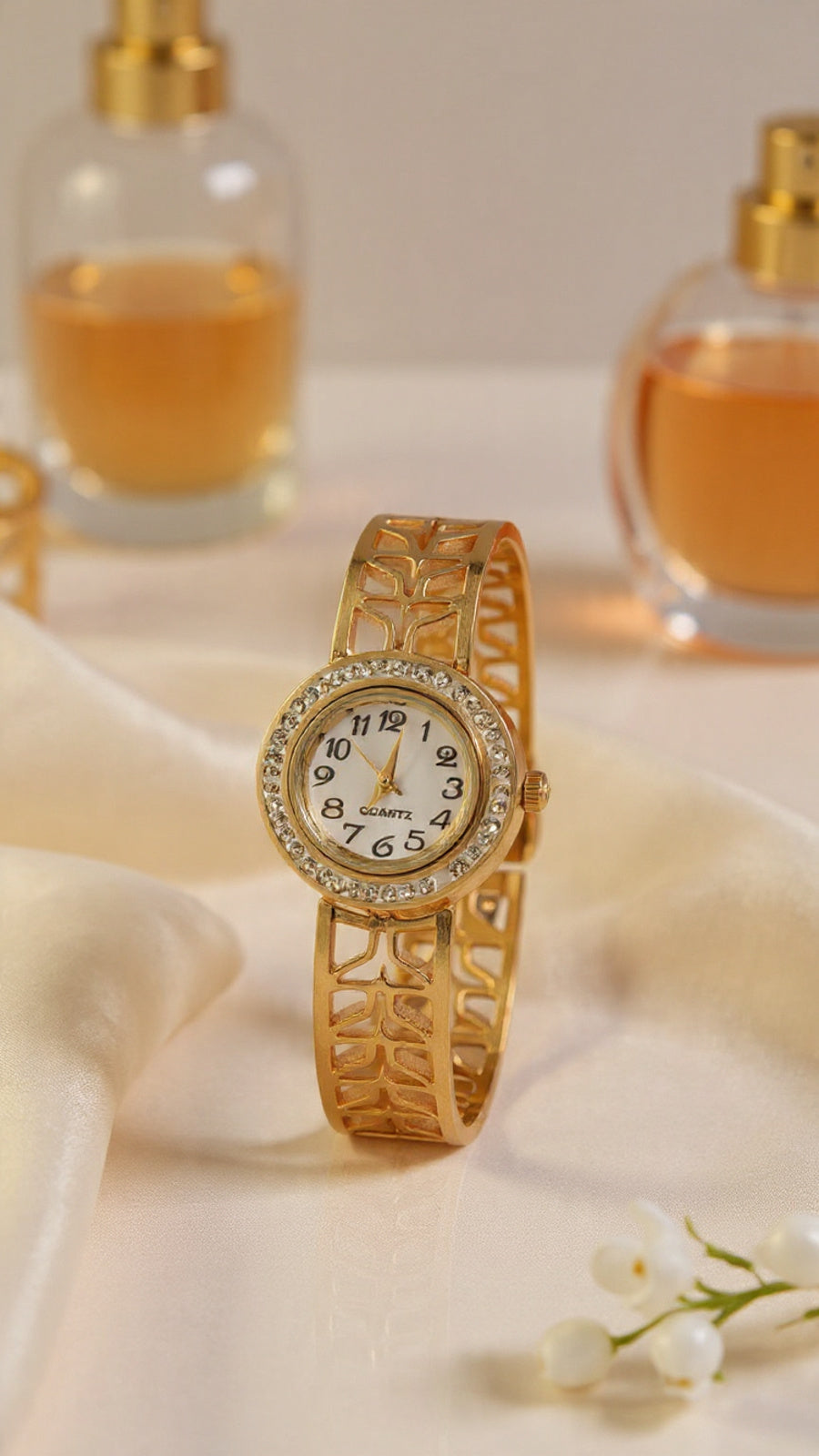 Luxury Watch & Screw Bracelet Combo for Women (2 Pcs Set)