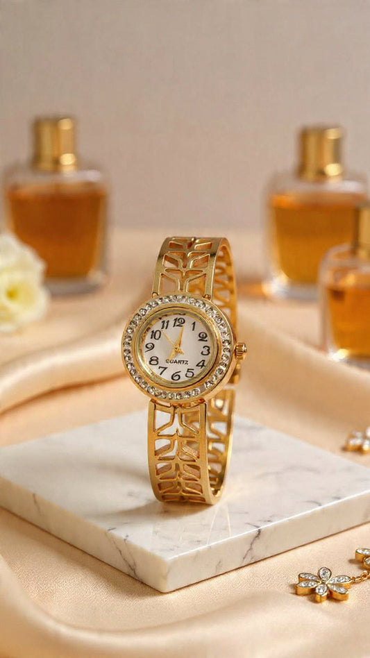 Golden Luxe Bracelet Watch for Women