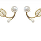 Pearl Front & Back Tulip Earrings – Gold Plated Double-Sided Design