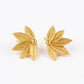 Golden Leaf Stud Earring For Women (Skin Safe)