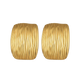 Gold Textured Statement Stud Earrings for Women
