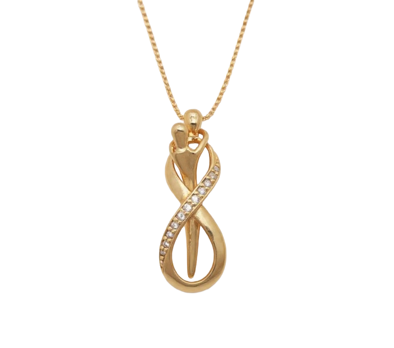 Infinity Love Pendant Necklace – Minimal Gold Chain for Women (Anti-Tarnish & Daily Wear)