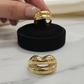 Sculpted Gold Demi-Fine Statement Ring