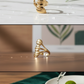 Golden Leaf Statement Ring