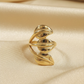 Golden Leaf Statement Ring