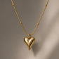 Gold Plated Heart Pendant Necklace for Women