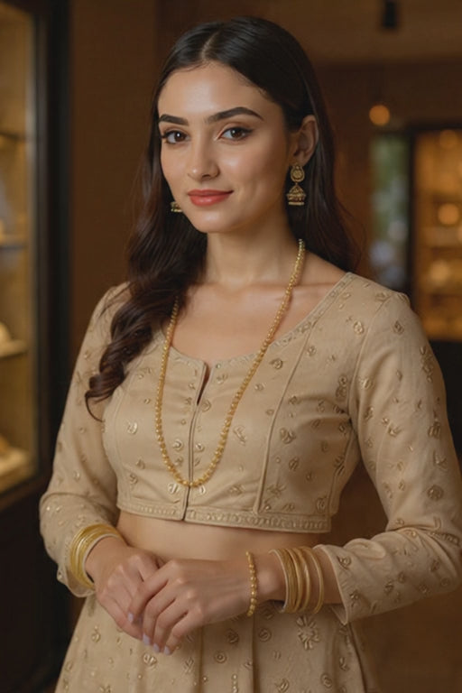Micro Gold Plated Classic Chain for Women | Elegant Daily Wear Necklace