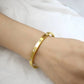Gold Plated Diamond Studded Bracelet | Waterproof Openable Cuff Bracelet (Skin Safe)