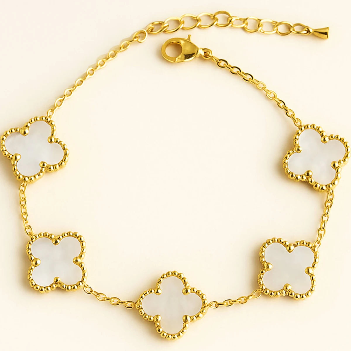 3 Bracelet Stack Combo – Clover, Screw & Nail Bracelet Set