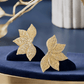 Golden Leaf Stud Earring For Women (Skin Safe)